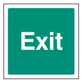 Exit Sign - Self-Adhesive Vinyl - 200 x 200mm - 22122F