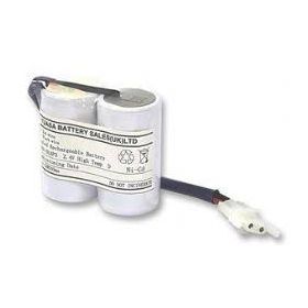 Yuasa 2DH4-0LAP3 2.4V 4000mAh Ni-Cad Battery With Leads and AMP Connector and plate
