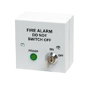 Fire Alarm Mains Isolator Switch - BS5839 Compliant - White
