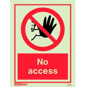 Jalite 8172D No Access Sign 200mm x 150mm