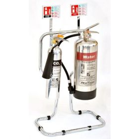 Chrome Fire Extinguishers & Stand Package - Water Version - 81/03601