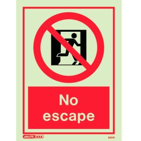 Jalite 8251D No Escape Sign 200mm x 150mm