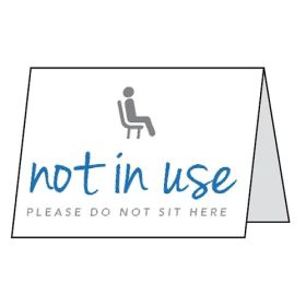 Seat Not In Use Double Sided Table Card - Pack of 5 - CV0009