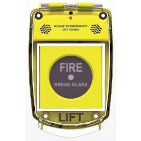 Sigma Smart Guard Protective Break Glass Cover With Sounder - Flush Mounted - Yellow - SG-FS-Y