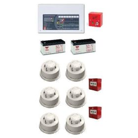 Two Wire Fire Alarm System Contractor Kit - Apollo Alarmsense 4 Zone