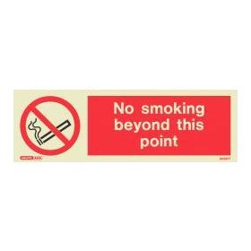 Jalite 8025K No Smoking Sign 150mm x 400mm