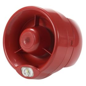 Apollo RW1500-220APO Reach Wireless Wall Mounted Sounder VAD - Red Body White Flash