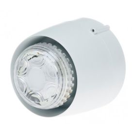 Cranford Controls VTB-32-DB-WB/CL Spatial Sounder Beacon - Deep Base White Body Clear Lens (511-053)