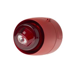 Cranford Controls VTB-32EVAD W DB RB RF Wall Mounted Sounder Beacon - Deep Base Red Body Red Flash (511-306)