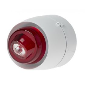 Cranford Controls VTB-32EVAD W DB WB RF Wall Mounted Sounder Beacon - Deep Base White Body Red Flash (511-304)