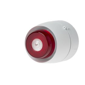 Cranford Controls VTB-32EVAD C SB WB WF Ceiling Mounted Sounder Beacon - Shallow Base White Body White Flash (511-201)