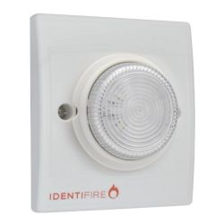 Vimpex 10-1110WFW-S Identifire Sounder VID Beacon - White Body Clear Lens - Flush Mounted Version