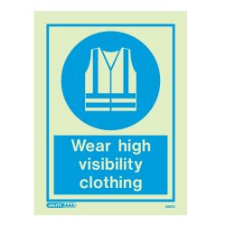 Jalite 5567D Photoluminescent Wear High Visibility (Hi Vis) Clothing PPE Safety Sign