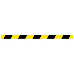 Yellow And Black Floor Marking Strip - 58615