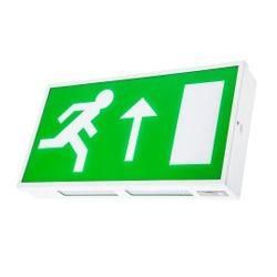 Channel Safety Dale LED Fire Exit Sign Emergency Light - E/DA/M3/LED/2/ST (Supply With Down Arrow Pictogram)