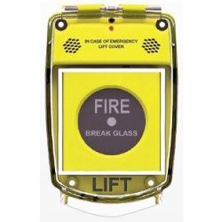 Sigma Smart Guard Protective Break Glass Cover With Sounder - Flush Mounted - Yellow - SG-FS-Y