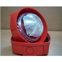 GENT S3IP-SN-ST-RW IP55 2 way Sounder/Strobe Red Body White Lens (100 dBA)