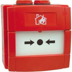 Morley MI-WCP-R/I/SF Weatherproof Call Point & Isolator  - Addressable Break Glass IP67 Rated