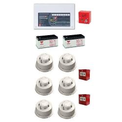 Two Wire Fire Alarm System Contractor Kit - Apollo Alarmsense 2 Zone