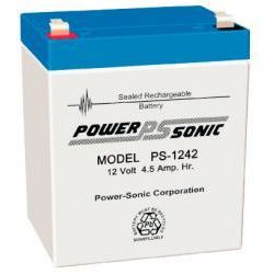 Powersonic PS1242 4.5Ah 12V Sealed Lead Acid Battery (SLA)