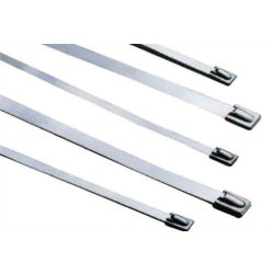 Metal Cable Tie Wraps For Fire Alarm Installation - 200 x 4.6mm - Pack of 100