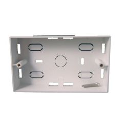 C-Tec NCP-15 White 32mm Surface Mount UK Double Gang Back Box