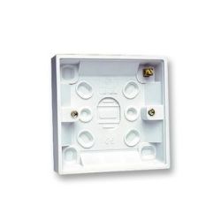 C-Tec NCP-19 White 32mm Surface Mount UK Single Gang Back Box