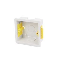 C-Tec NCP-8 White 32mm Flush Mount UK Single Gang Back Box