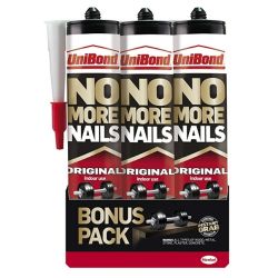 UniBond No More Nails Original Cartridge 365g Triple Pack