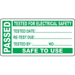 PAT Testing Label - Passed - Roll of 250 - 54045