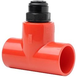 Vesda Xtralis PIP-016 25mm Red T-Piece Capillary Connector