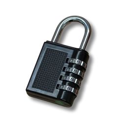 Firechief PLP40C Black Bodied 40mm 4 Dial Combination Padlock