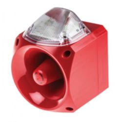 Klaxon PNC-0045 Nexus 105 Sounder LED Beacon - Red Body Clear Lens