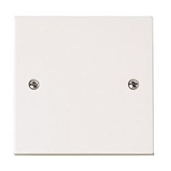 Scolmore 1 Gang Blanking Plate - White - PRW060