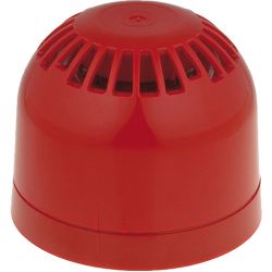 Klaxon Sonos Sounder, Red 18-980450 with Shallow Base