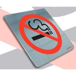 Jalite Brushed Stainless Steel No Smoking Sign - STB9033A