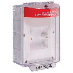 STI-13730FR Red Enviro Stopper With Fire Label and Integral Sounder