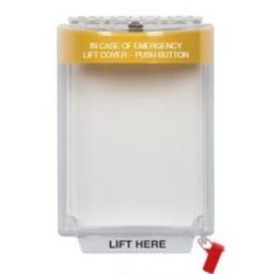 STI-6532/Y Break Glass Stopper Flush Mounted With Integral Sounder - Yellow