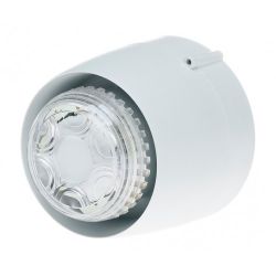 Cranford Controls VTB-32-SB-WB/CL Spatial Sounder Beacon - Shallow Base White Body Clear Lens (511-052)