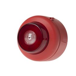 Cranford Controls VXB-1EVAD C DB RB RF Ceiling Mounted Beacon - Deep Base Red Body Red Flash (512-206)